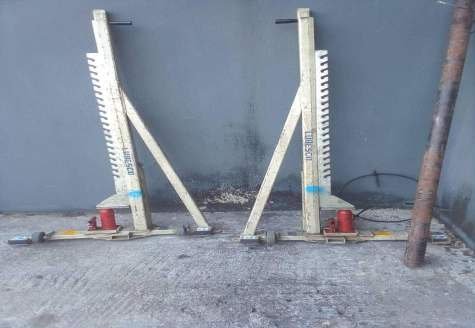Cable jack legs on an IPETS installation site