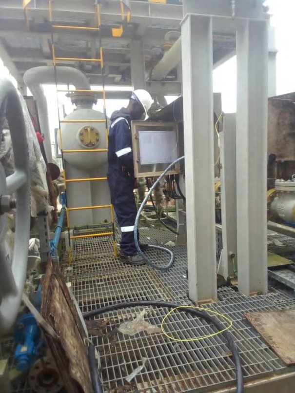 Field engineer at commissioning stage
